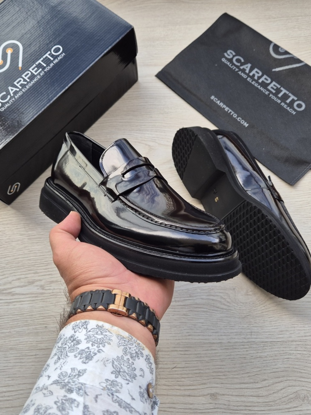 Napoli Patent Leather Penny Loafer